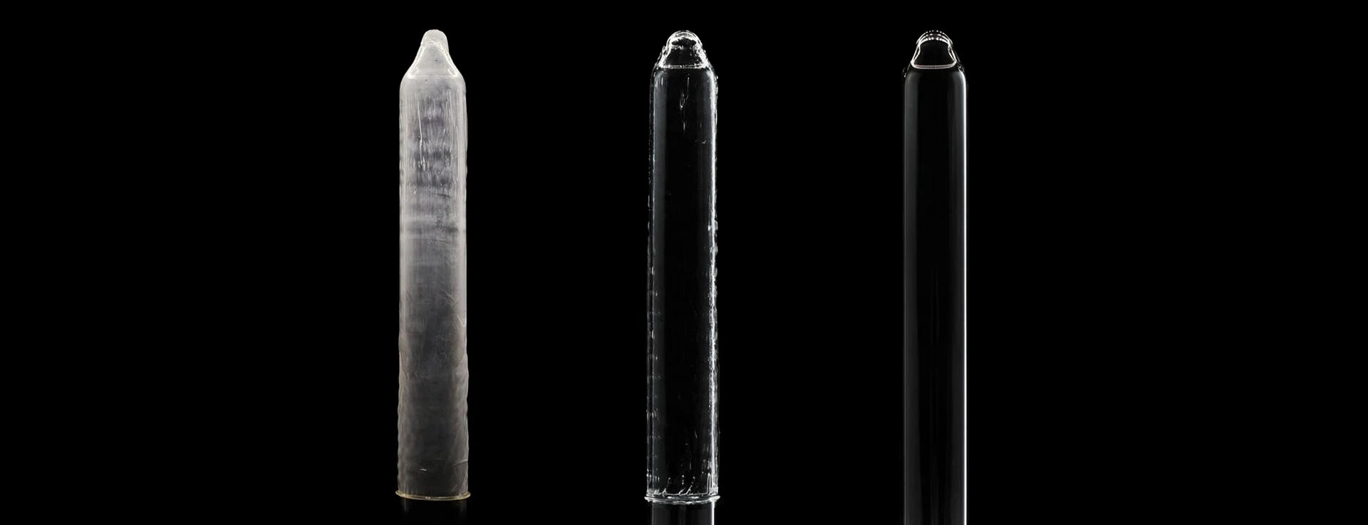 Comparison of a latex condom, the Eudaemon hydrogel condom, and a glass mandrel